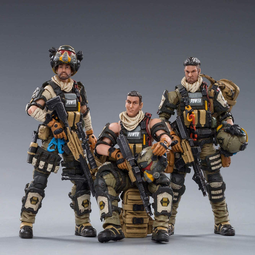JoyToy 1/18 Action Figures 4-Inch Hell Skull Paratrooper Squad