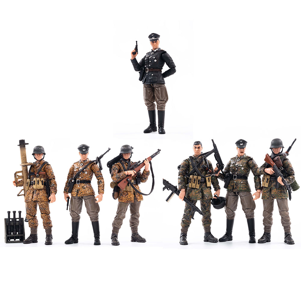 JoyToy 1/18 Action Figures 4-Inch WWII Wehrmacht and WWII German Officer